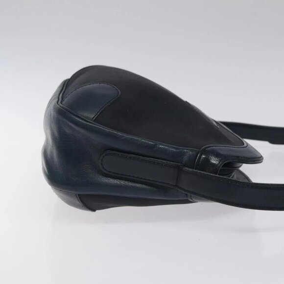 Burberrys Shoulder Bag Canvas Navy Auth ti2948 - Picture 3 of 16